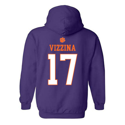 Clemson - NCAA Football : Christopher Vizzina - Classic Shersey Hooded Sweatshirt-1