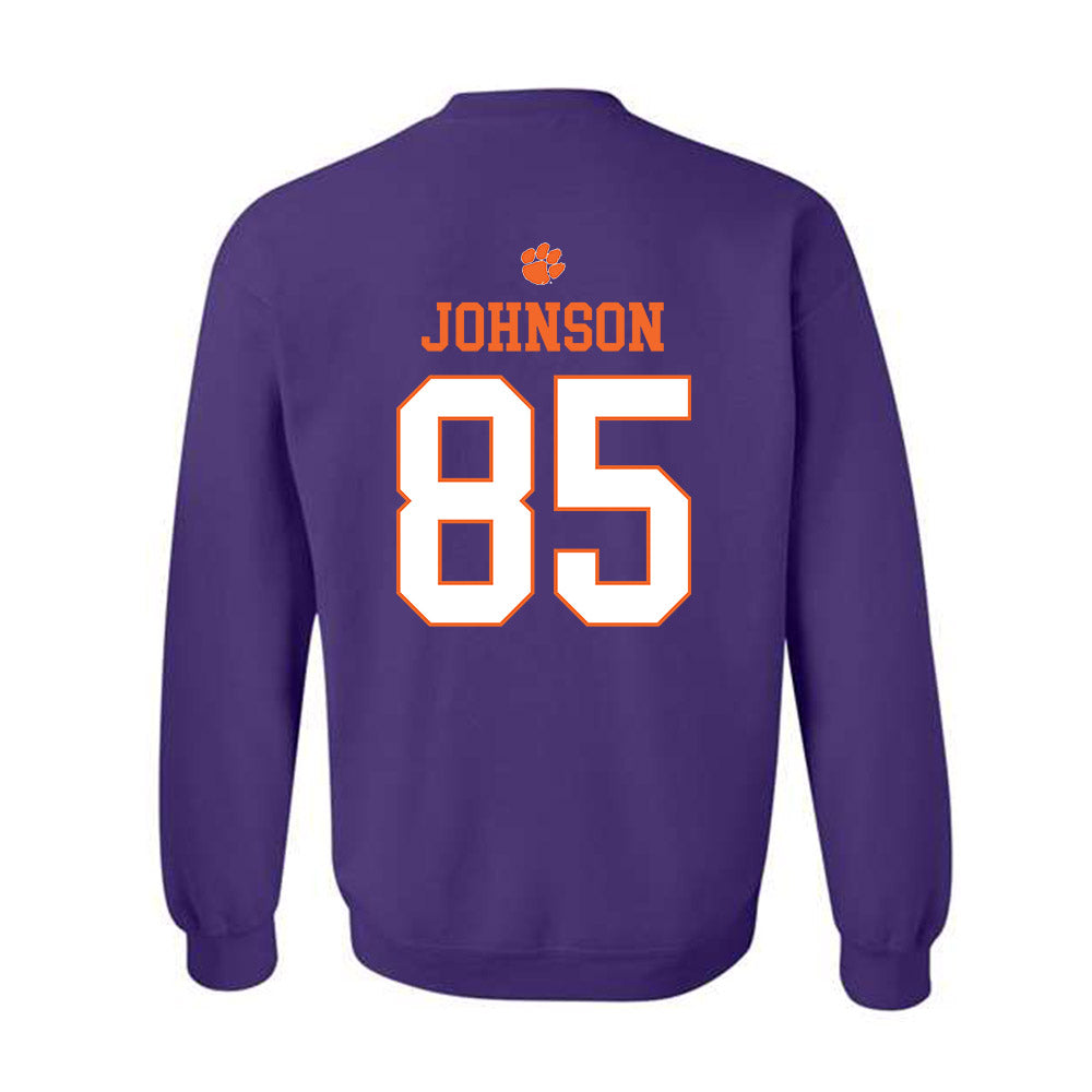 Clemson - NCAA Football : Charlie Johnson - Classic Shersey Crewneck Sweatshirt-1