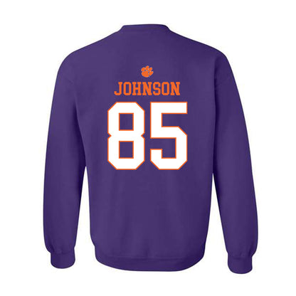 Clemson - NCAA Football : Charlie Johnson - Classic Shersey Crewneck Sweatshirt-1