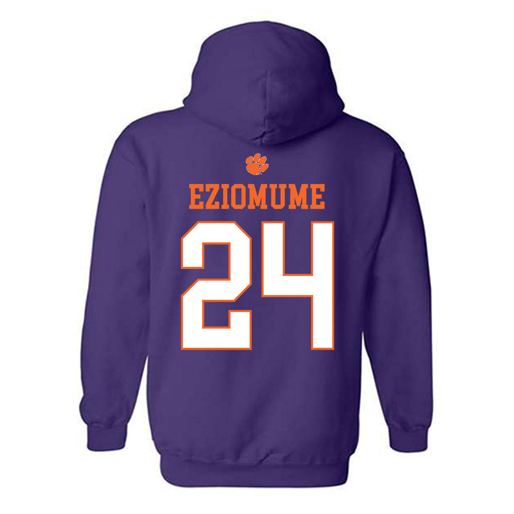 Clemson - NCAA Football : David Eziomume - Classic Shersey Hooded Sweatshirt-1