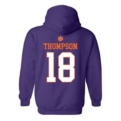 Clemson - NCAA Women's Soccer : Reagan Thompson - Classic Shersey Hooded Sweatshirt-1