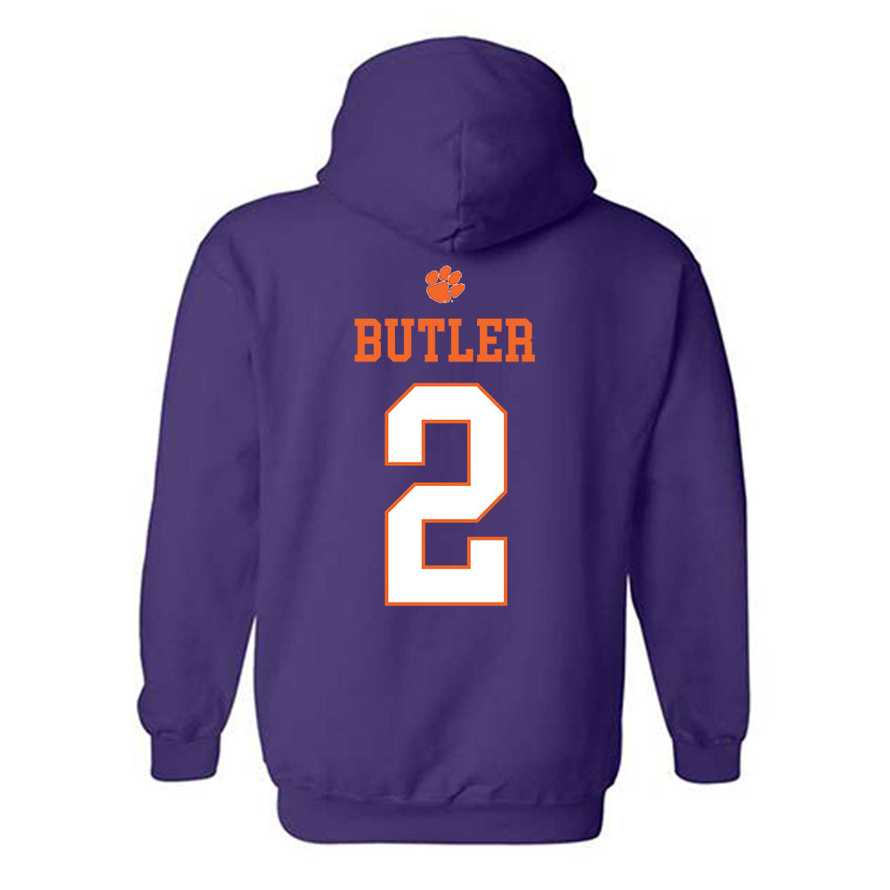 Clemson - NCAA Women's Basketball : Jakerra Butler - Classic Shersey Hooded Sweatshirt-1