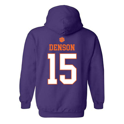 Clemson - NCAA Football : Chris Denson - Classic Shersey Hooded Sweatshirt-1