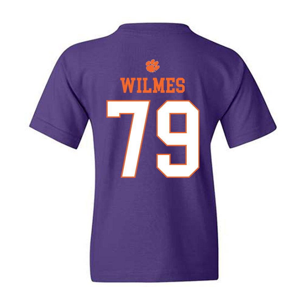 Clemson - NCAA Football : Braden Wilmes - Classic Shersey Youth T-Shirt-1