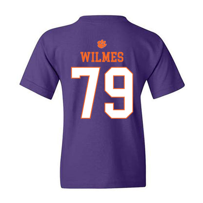 Clemson - NCAA Football : Braden Wilmes - Classic Shersey Youth T-Shirt-1