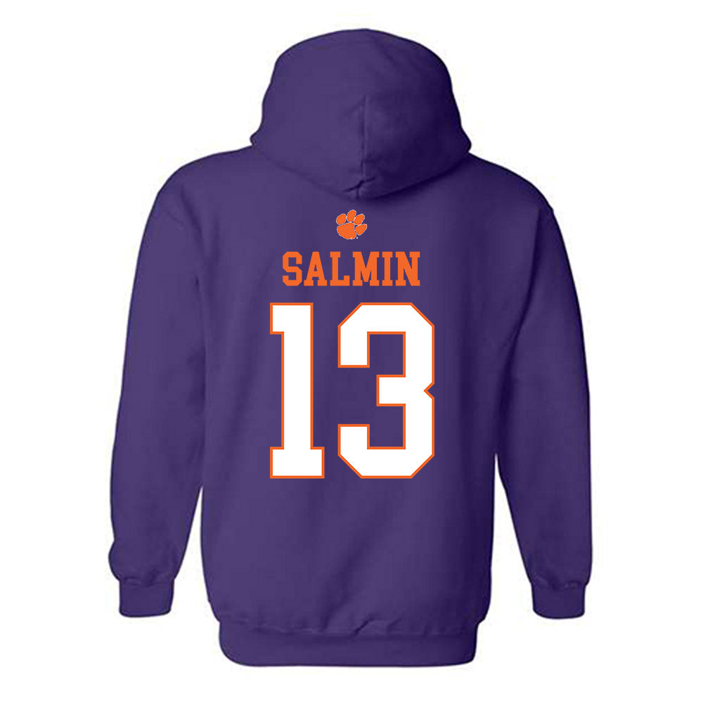 Clemson - NCAA Football : Connor Salmin - Classic Shersey Hooded Sweatshirt-1