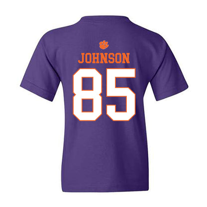 Clemson - NCAA Football : Charlie Johnson - Classic Shersey Youth T-Shirt-1