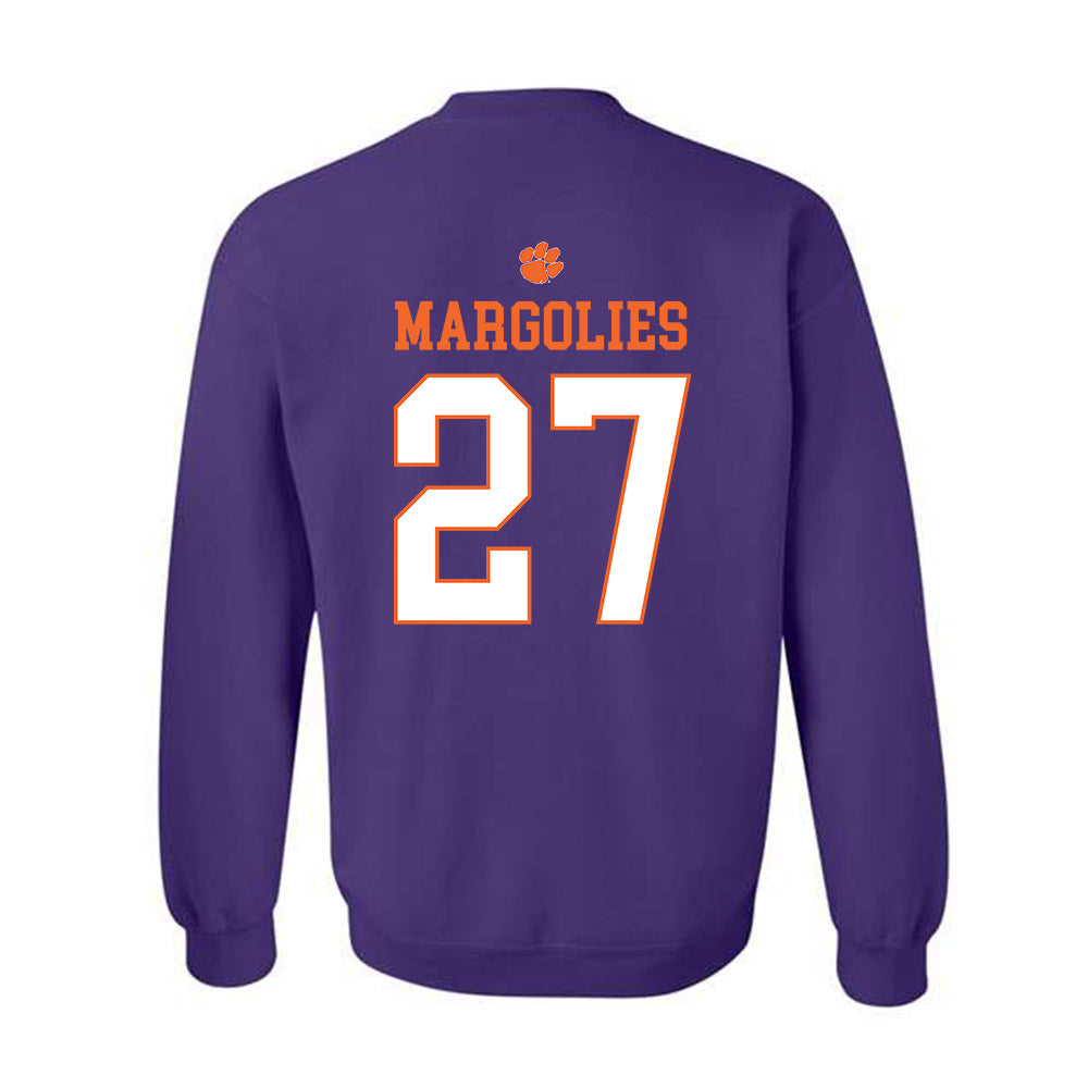 Clemson - NCAA Baseball : Dan Margolies - Classic Shersey Crewneck Sweatshirt-1