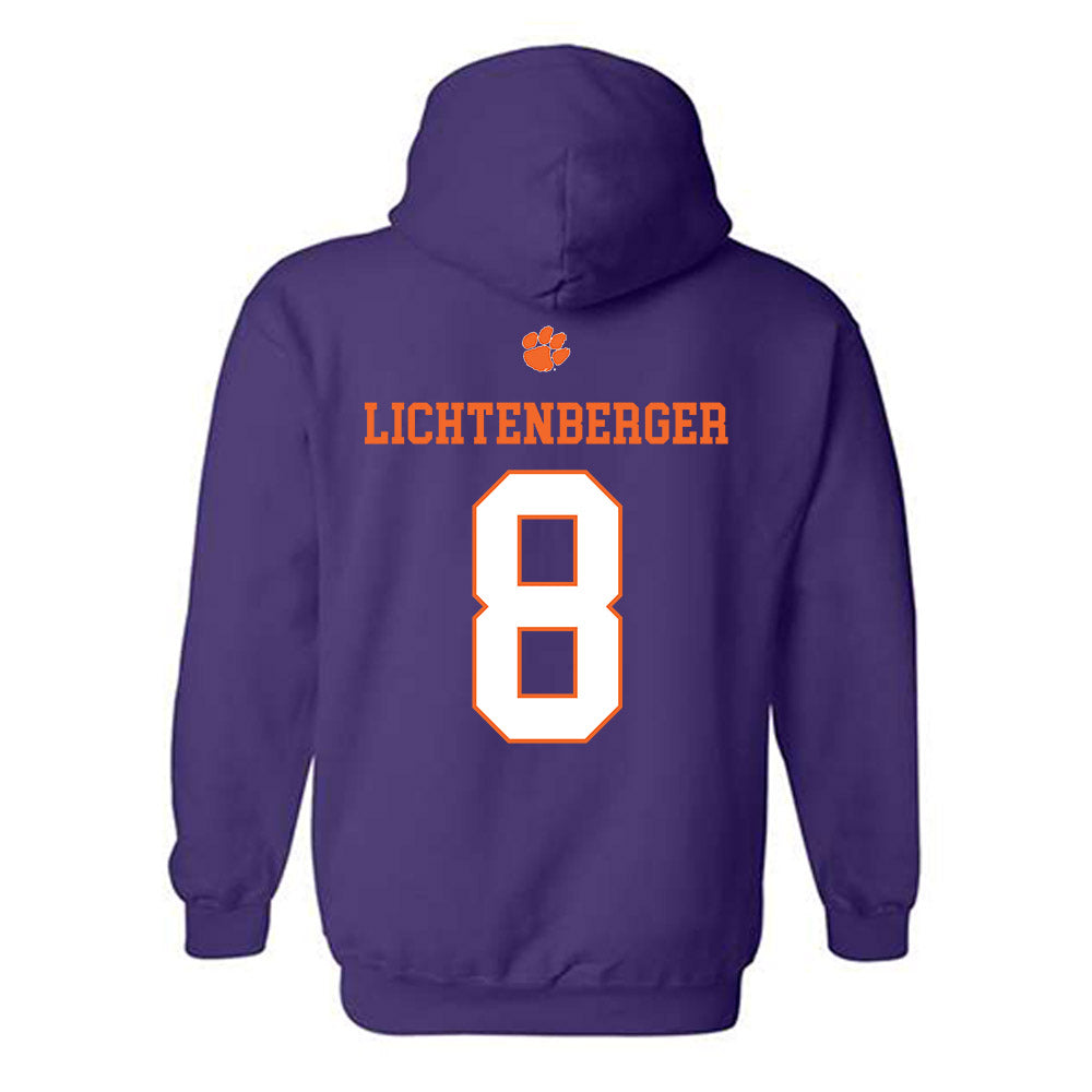 Clemson - NCAA Baseball : Tyler Lichtenberger - Classic Shersey Hooded Sweatshirt-1