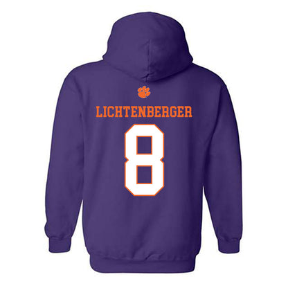 Clemson - NCAA Baseball : Tyler Lichtenberger - Classic Shersey Hooded Sweatshirt-1