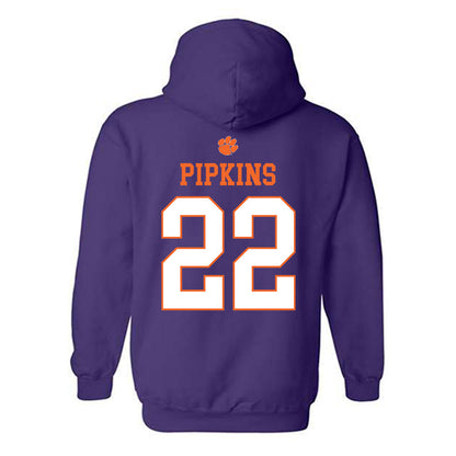 Clemson - NCAA Softball : Taylor Pipkins - Classic Shersey Hooded Sweatshirt-1