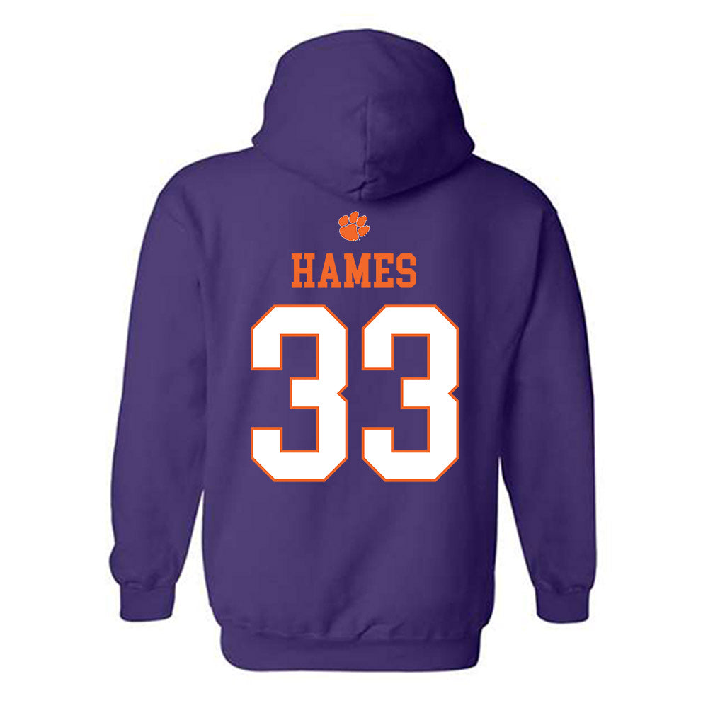Clemson - NCAA Softball : Lexie Hames - Classic Shersey Hooded Sweatshirt-1