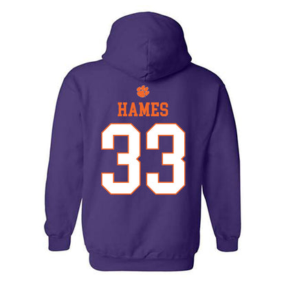 Clemson - NCAA Softball : Lexie Hames - Classic Shersey Hooded Sweatshirt-1
