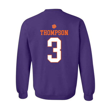 Clemson - NCAA Men's Basketball : Chase Thompson - Classic Shersey Crewneck Sweatshirt-1