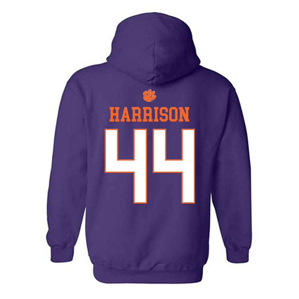 Clemson - NCAA Baseball : Dylan Harrison - Classic Shersey Hooded Sweatshirt-1