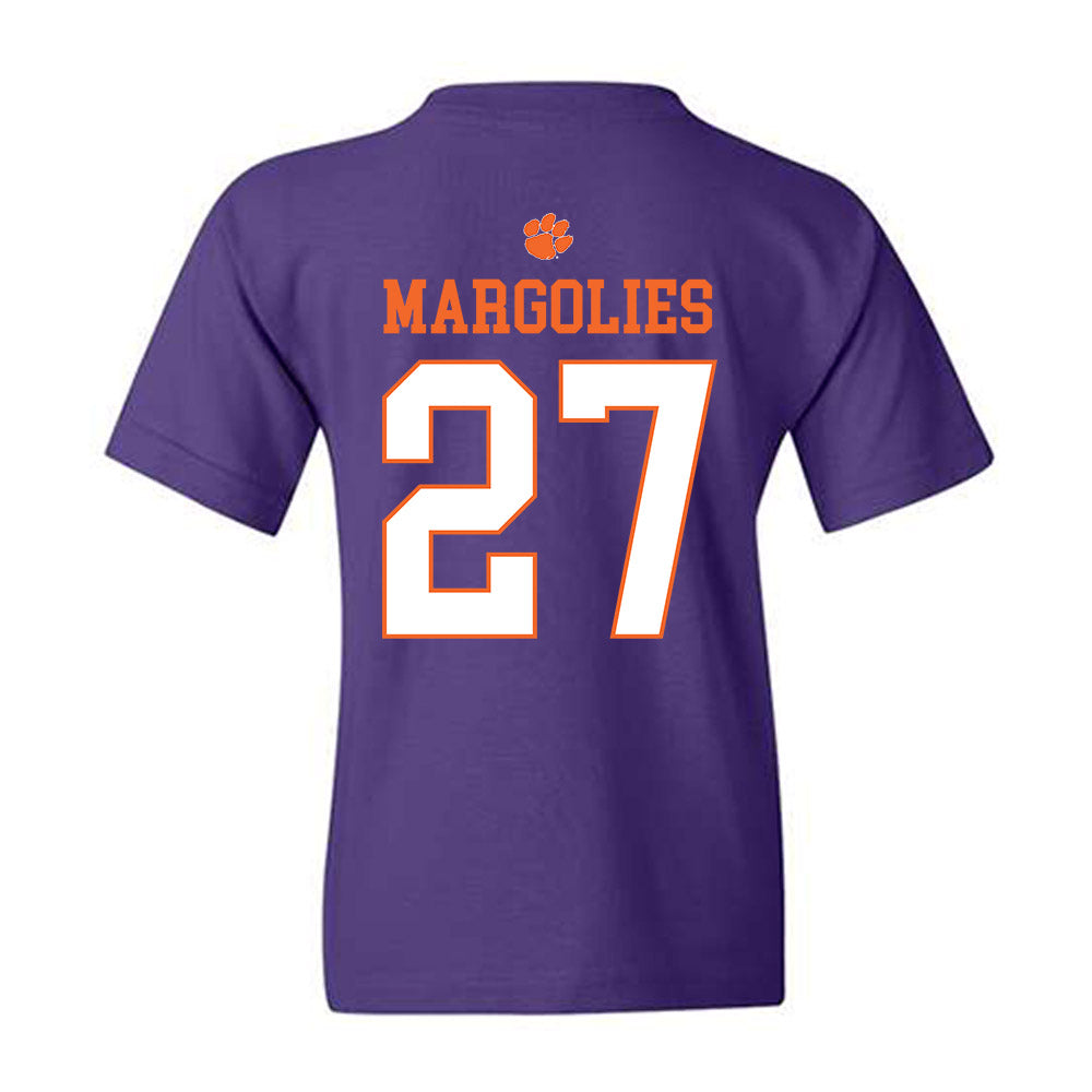 Clemson - NCAA Baseball : Dan Margolies - Classic Shersey Youth T-Shirt-1