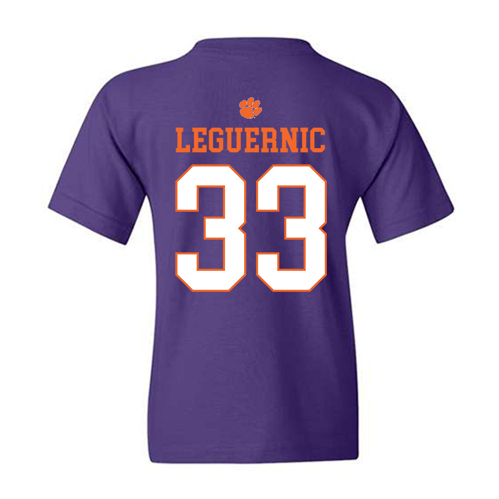 Clemson - NCAA Baseball : Justin LeGuernic - Classic Shersey Youth T-Shirt-1