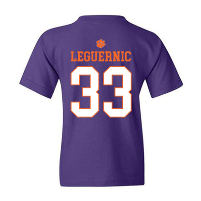 Clemson - NCAA Baseball : Justin LeGuernic - Classic Shersey Youth T-Shirt-1