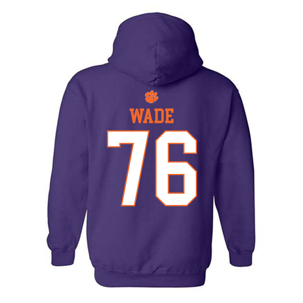Clemson - NCAA Football : Mason Wade - Classic Shersey Hooded Sweatshirt