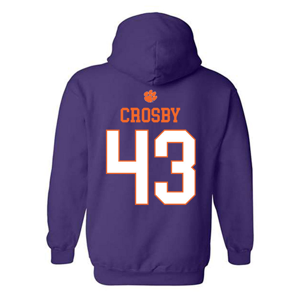 Clemson - NCAA Softball : Keira Crosby - Classic Shersey Hooded Sweatshirt-1