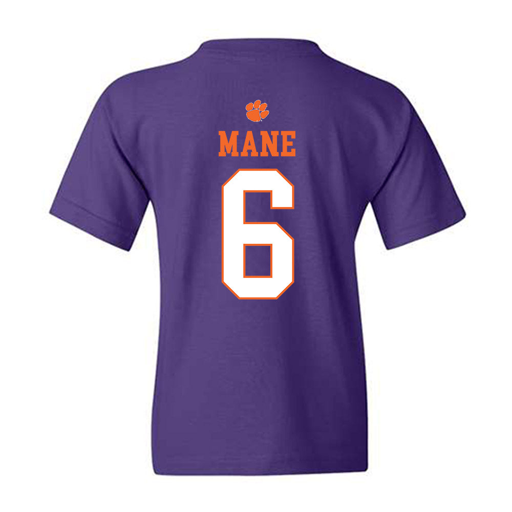 Clemson - NCAA Men's Soccer : Abdou Mane - Classic Shersey Youth T-Shirt-1
