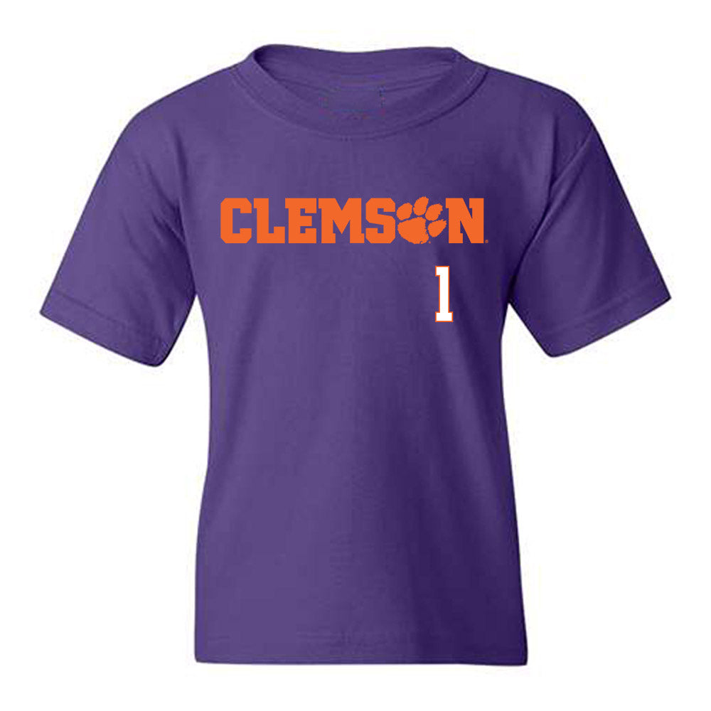 Clemson - NCAA Baseball : Bryce Clavon - Classic Shersey Youth T-Shirt-0