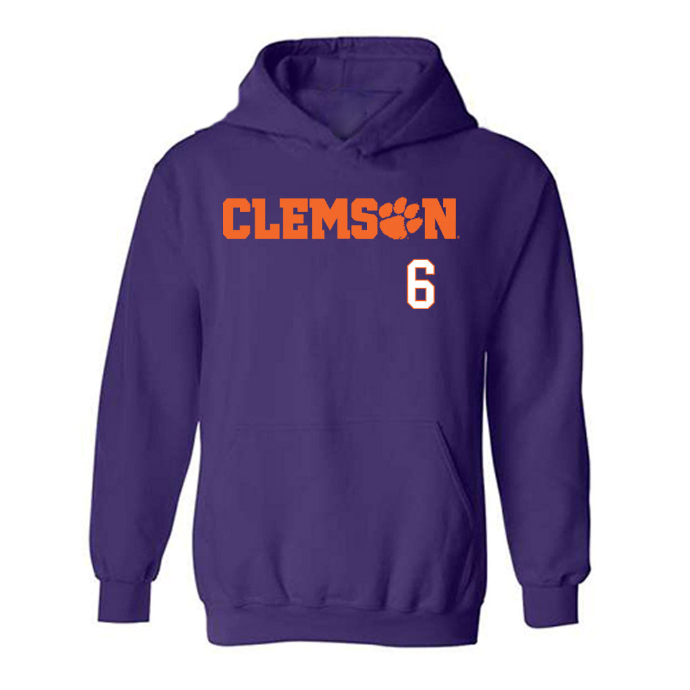Clemson - NCAA Women's Volleyball : Katherine Sandt - Classic Shersey Hooded Sweatshirt-0