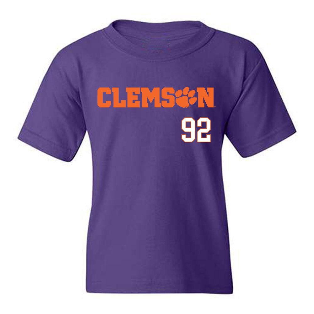 Clemson - NCAA Football : Devarrick Woods - Classic Shersey Youth T-Shirt-0