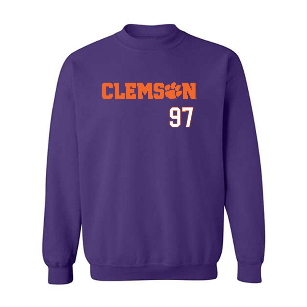 Clemson - NCAA Football : Patrick Swygert - Classic Shersey Crewneck Sweatshirt-0
