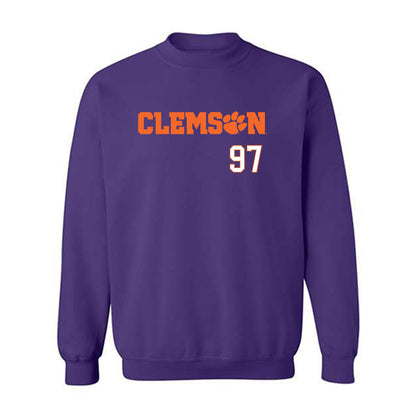 Clemson - NCAA Football : Patrick Swygert - Classic Shersey Crewneck Sweatshirt-0