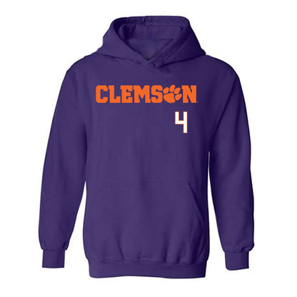 Clemson - NCAA Women's Soccer : Neely Kerr - Classic Shersey Hooded Sweatshirt-0