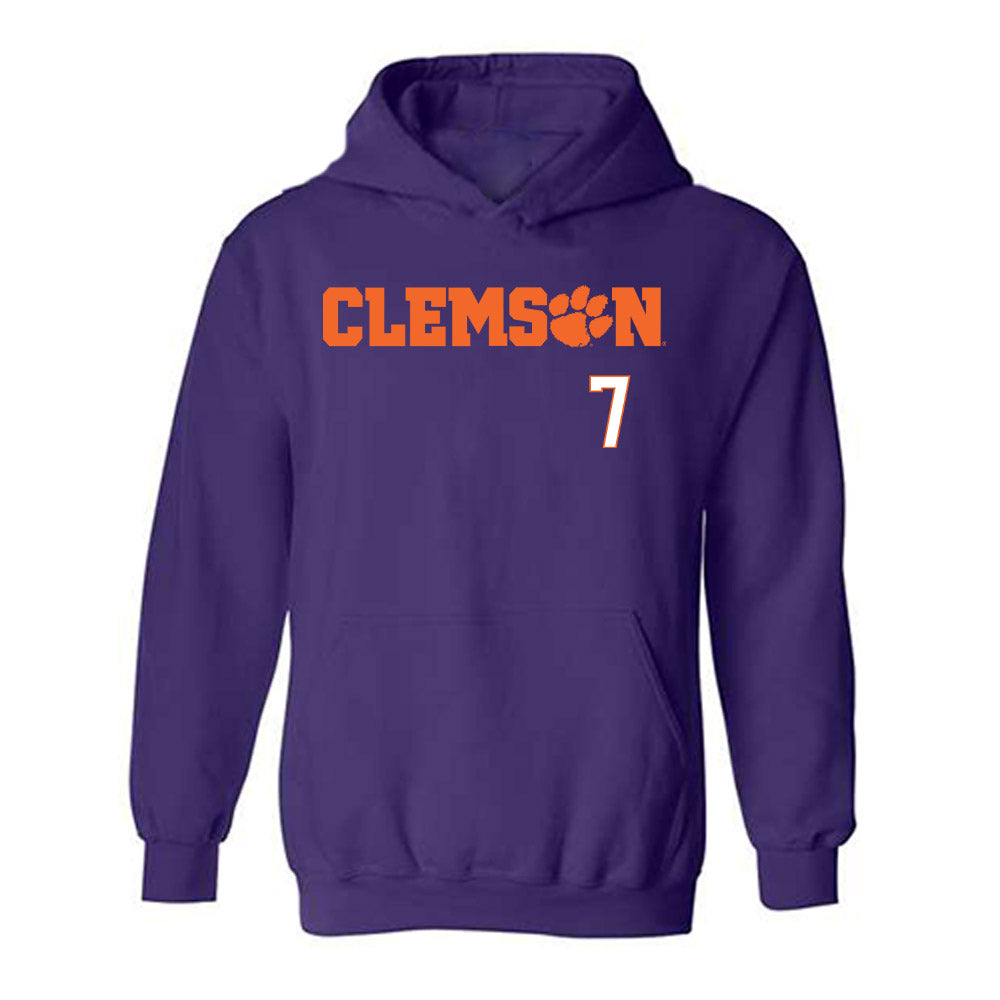 Clemson - NCAA Women's Volleyball : Madison Anspaugh - Classic Shersey Hooded Sweatshirt-0