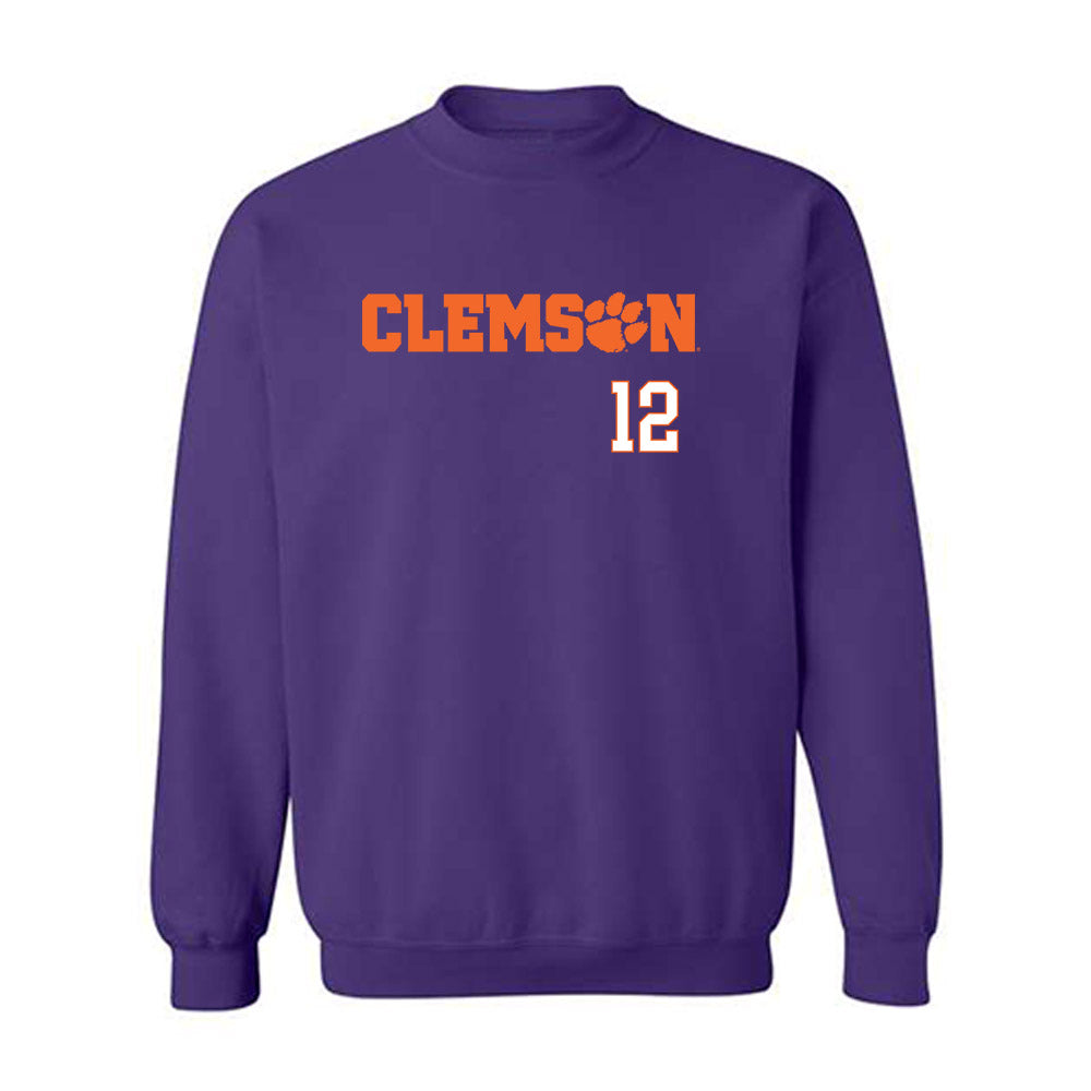 Clemson - NCAA Football : Shavar Young - Classic Shersey Crewneck Sweatshirt-0