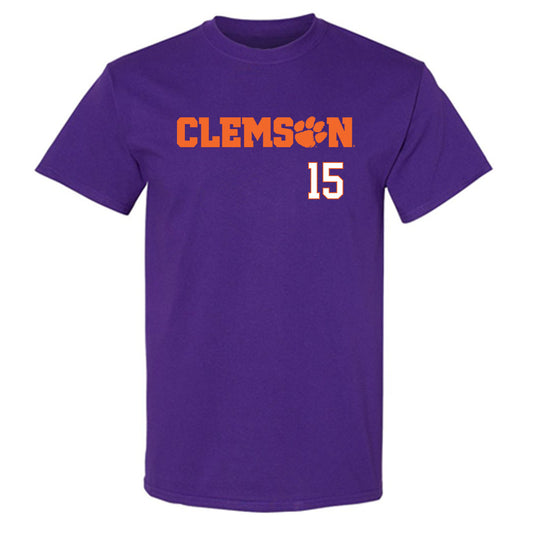 Clemson - NCAA Football : Jahiem Lawson - Classic Shersey T-Shirt-0