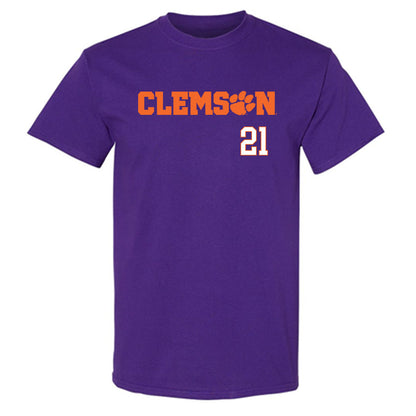 Clemson - NCAA Men's Basketball : Ace Buckner II - Classic Shersey T-Shirt-0