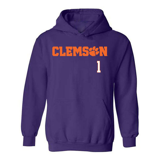 Clemson - NCAA Football : Branden Strozier - Classic Shersey Hooded Sweatshirt-0
