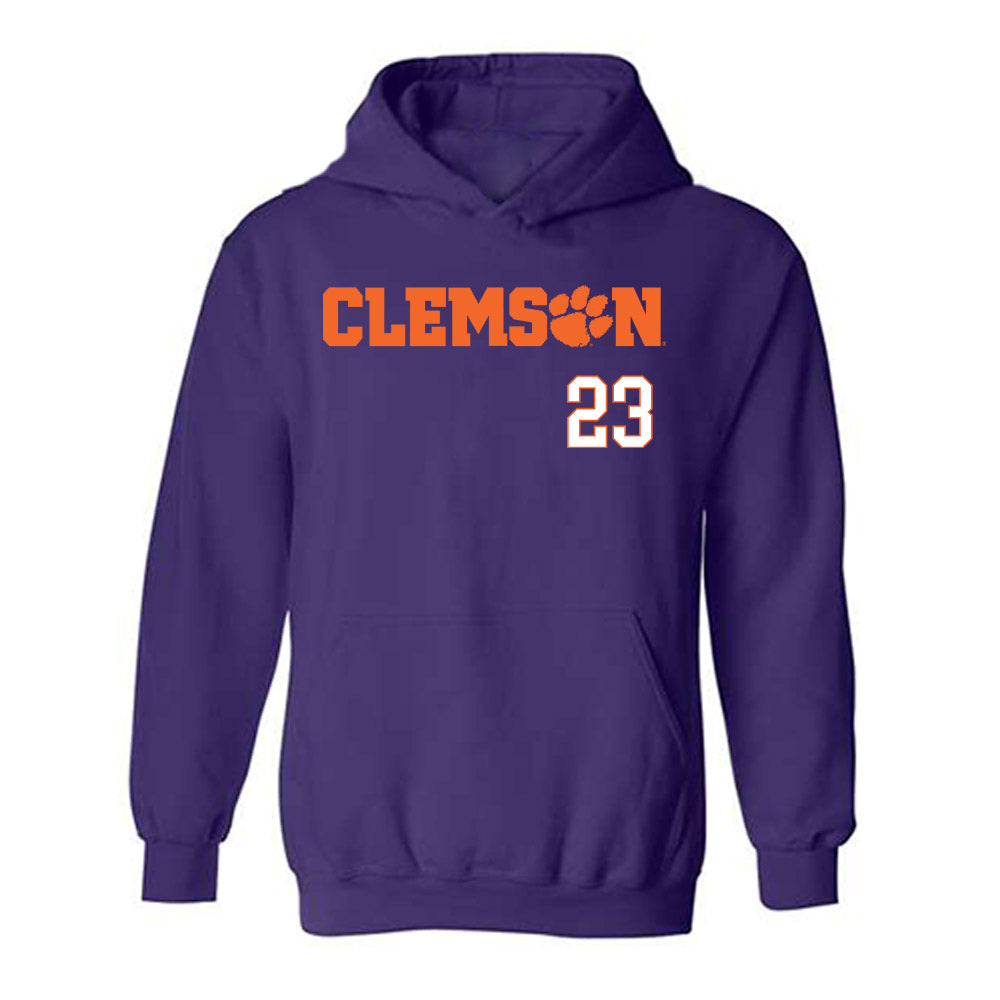 Clemson - NCAA Football : C.J. Wesley - Classic Shersey Hooded Sweatshirt-0