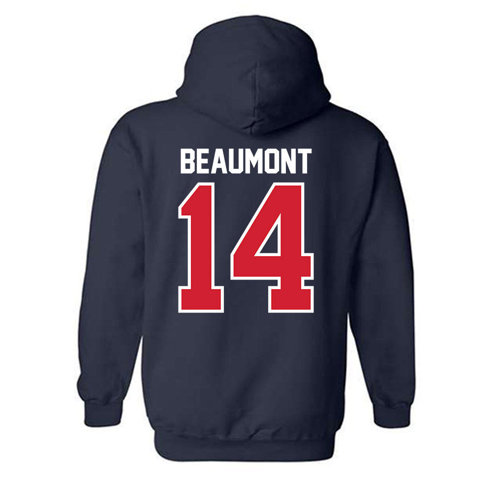 Robert Morris - NCAA Men's Ice Hockey : Julian Beaumont - Classic Shersey Hooded Sweatshirt-1