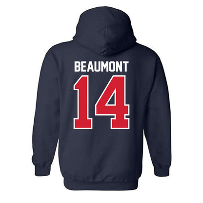 Robert Morris - NCAA Men's Ice Hockey : Julian Beaumont - Classic Shersey Hooded Sweatshirt-1