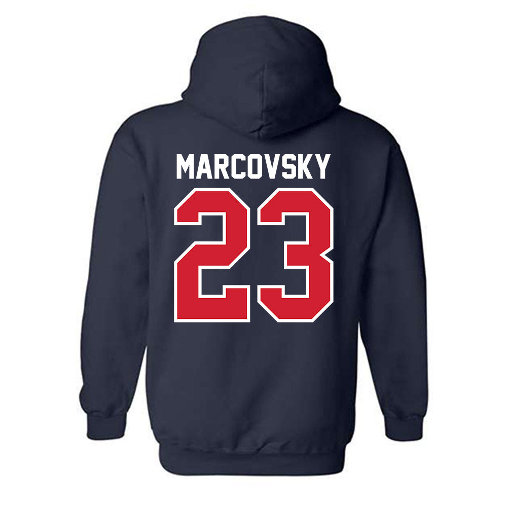 Robert Morris - NCAA Women's Ice Hockey : Ellie Marcovsky - Classic Shersey Hooded Sweatshirt-1