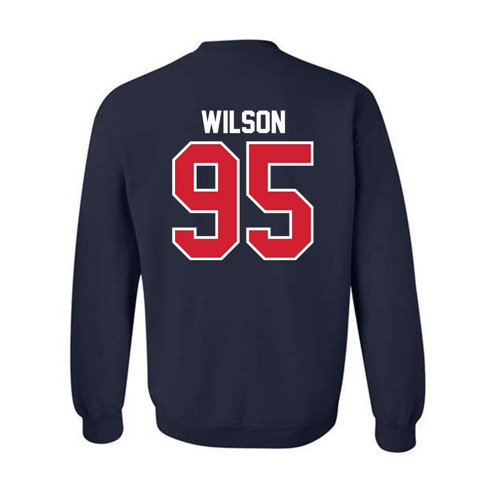 Robert Morris - NCAA Football : Asher Wilson - Classic Shersey Crewneck Sweatshirt-1