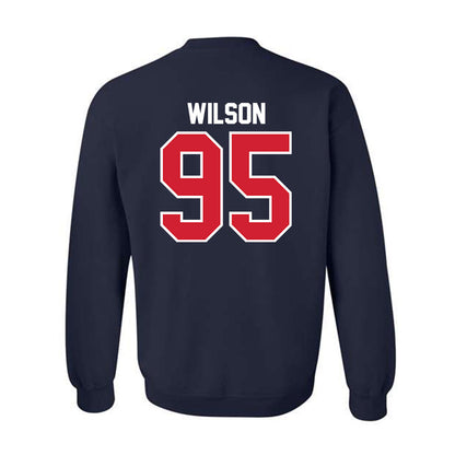 Robert Morris - NCAA Football : Asher Wilson - Classic Shersey Crewneck Sweatshirt-1