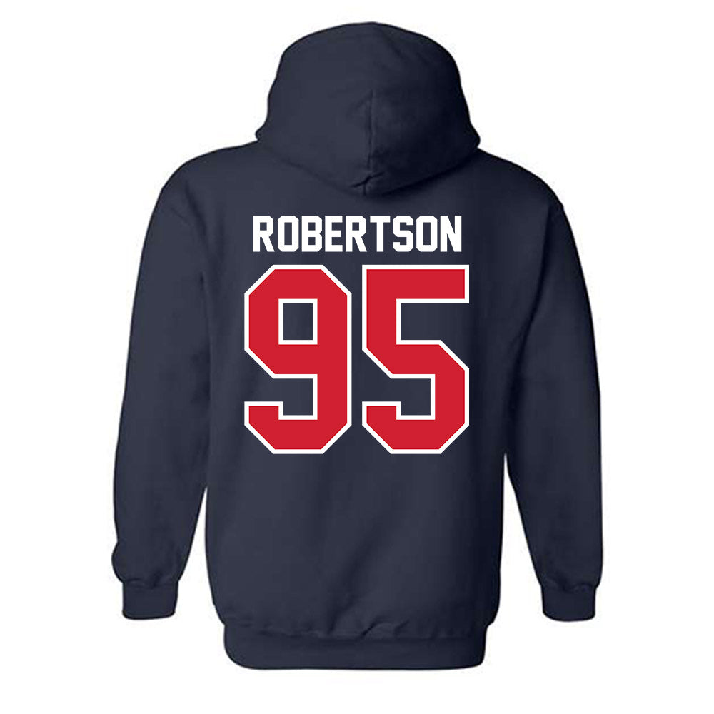 Robert Morris - NCAA Football : Bryan Robertson - Classic Shersey Hooded Sweatshirt-1