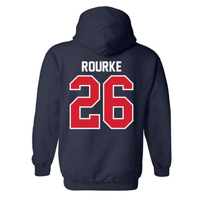 Robert Morris - NCAA Men's Ice Hockey : Braden Rourke - Classic Shersey Hooded Sweatshirt-1