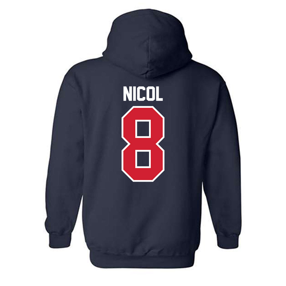 Robert Morris - NCAA Men's Soccer : Emeric Nicol - Classic Shersey Hooded Sweatshirt-1