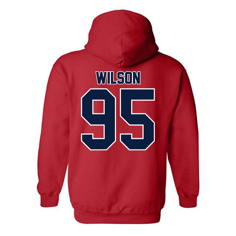 Robert Morris - NCAA Football : Asher Wilson - Classic Shersey Hooded Sweatshirt-1
