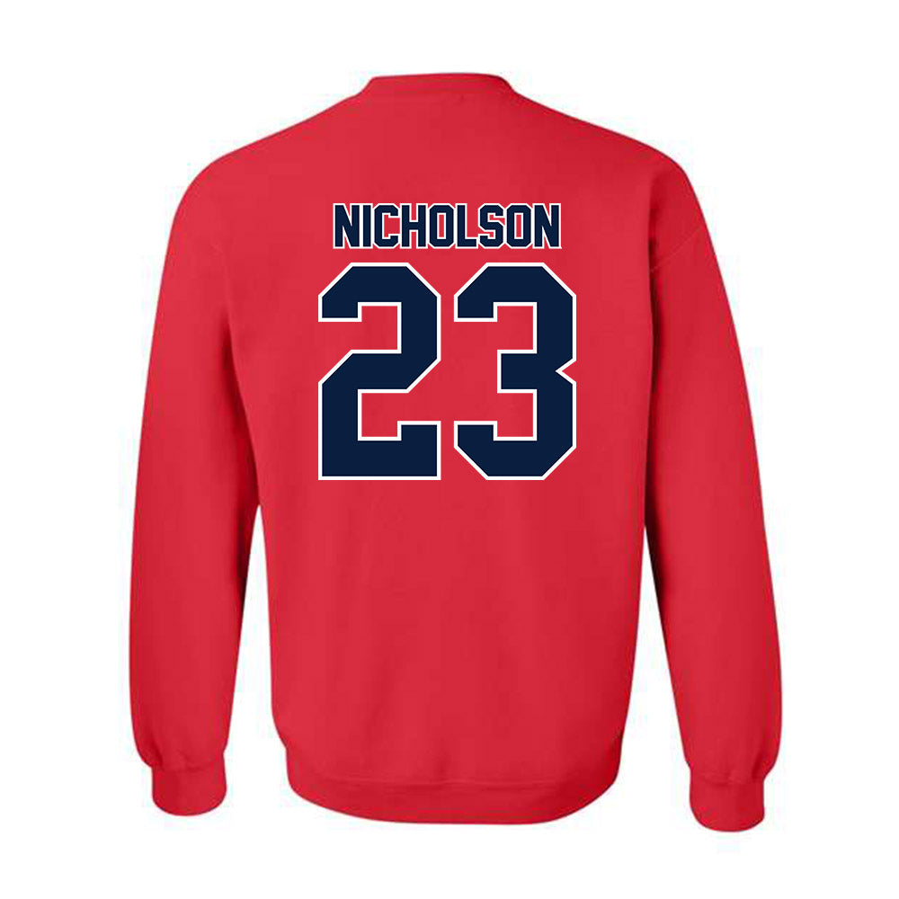 Robert Morris - NCAA Men's Ice Hockey : Zeke Nicholson - Classic Shersey Crewneck Sweatshirt-1