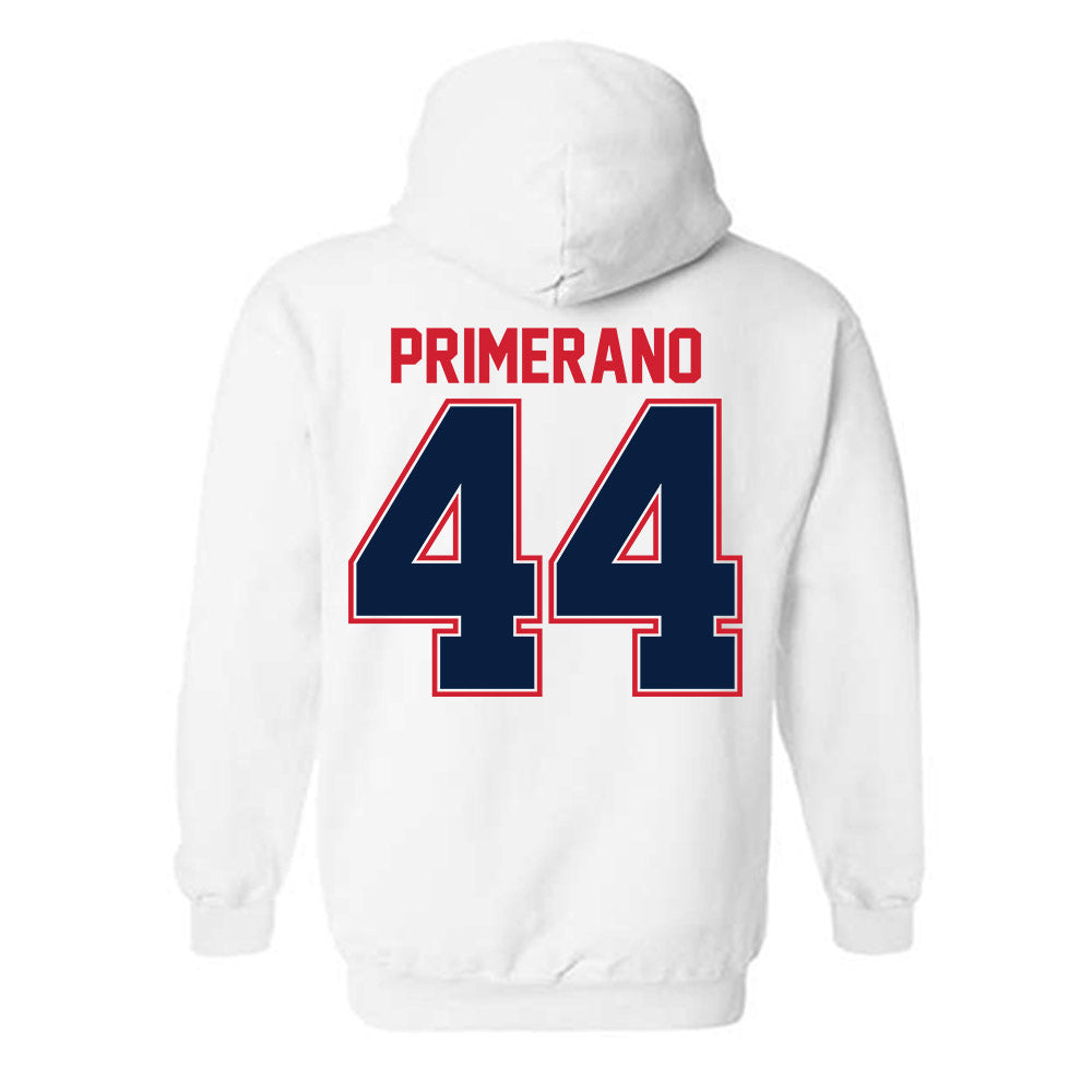 Robert Morris - NCAA Men's Ice Hockey : Luca Primerano - Classic Shersey Hooded Sweatshirt-1