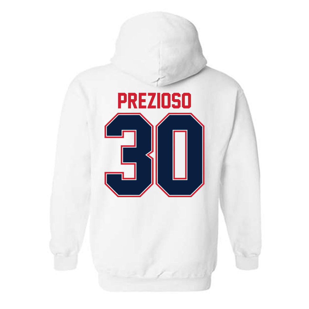 Robert Morris - NCAA Men's Lacrosse : Luke Prezioso - Classic Shersey Hooded Sweatshirt-1
