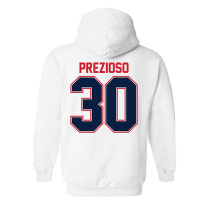 Robert Morris - NCAA Men's Lacrosse : Luke Prezioso - Classic Shersey Hooded Sweatshirt-1